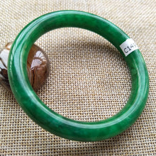 Load image into Gallery viewer, 10% OFF- 57/58/59 mm Certified Natural Jadeite Emerald A*Jade Handcarved Bangle C149