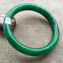 Load image into Gallery viewer, 10% OFF- 57/58/59 mm Certified Natural Jadeite Emerald A*Jade Handcarved Bangle C149