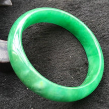 Load image into Gallery viewer, 10% OFF- 57/58/59 mm Certified Natural Jadeite Emerald A*Jade Handcarved Bangle A139