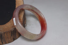 Load image into Gallery viewer, 10% OFF- 53/54/55 mm Certified Natural Red Emerald A*Jade Handcarved Bangle H578