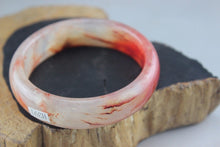 Load image into Gallery viewer, 10% OFF- 52/53/54 mm Certified Natural Red Emerald A*Jade Handcarved Bangle H391