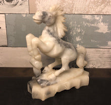 Load image into Gallery viewer, 5.75'' Height-Chinese Antique Genuine Natural White Jade HandCarved Horse Statue
