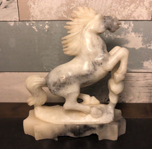 Load image into Gallery viewer, 5.75'' Height-Chinese Antique Genuine Natural White Jade HandCarved Horse Statue