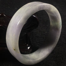 Load image into Gallery viewer, 10% OFF- 57/58/59 mm Certified Natural Lavender Jadeite Emerald A*Jade HandCarved Bangle A056