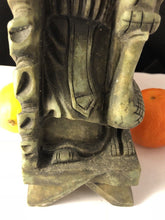 Load image into Gallery viewer, 7.75''H-Chinese Antique Genuine Natural Green Jade HandCarved Longevity Wise God Statue