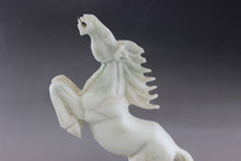 Load image into Gallery viewer, 9.45''H- Chinese Antique Genuine Natural Jade Handcarved Sculpture  Horse Statue