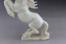 Load image into Gallery viewer, 9.45''H- Chinese Antique Genuine Natural Jade Handcarved Sculpture  Horse Statue