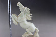 Load image into Gallery viewer, 9.45''H- Chinese Antique Genuine Natural Jade Handcarved Sculpture  Horse Statue