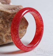 Load image into Gallery viewer, 10% OFF- 60/61/62 mm Certified Natural Red Jadeite Emerald A*Jade HandCarved Bangle
