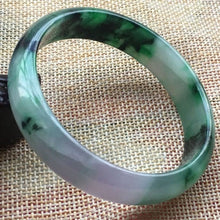 Load image into Gallery viewer, 10% OFF- 57/58/59 mm Certified Natural Jadeite Emerald A*Jade Handcarved Bangle A012