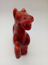 Load image into Gallery viewer, 4.4''H-Chinese Antique Genuine Natural Red Jade HandCarved Lucky Horse Statue