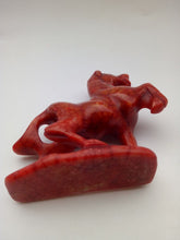 Load image into Gallery viewer, 4.4''H-Chinese Antique Genuine Natural Red Jade HandCarved Lucky Horse Statue