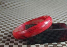 Load image into Gallery viewer, 10% OFF- 57/58/59 mm Certified Natural Red Emerald A*Jade Handcarved Bangle Z44