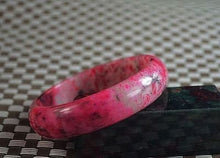 Load image into Gallery viewer, 10% OFF- 57/58/59 mm Certified Natural Red Emerald A*Jade Handcarved Bangle Z52