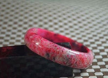 Load image into Gallery viewer, 10% OFF- 57/58/59 mm Certified Natural Red Emerald A*Jade Handcarved Bangle Z52