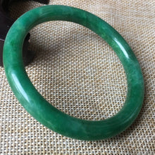 Load image into Gallery viewer, 10% OFF- 57/58/59 mm Certified Natural Jadeite Emerald A*Jade HandCarved Bangle A01