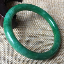 Load image into Gallery viewer, 10% OFF- 57/58/59 mm Certified Natural Jadeite Emerald A*Jade HandCarved Bangle A01