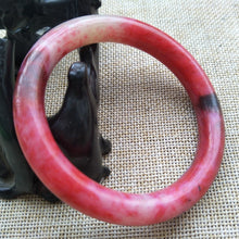 Load image into Gallery viewer, 10% OFF- 59/60/61 mm Certified Natural Red Jadeite Emerald A*Jade HandCarved Bangle U136