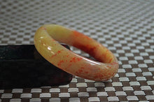 Load image into Gallery viewer, 10% OFF- 57/58/59mm Certified Natural Red Xiu Emerald A*Jade HandCarved Bangle A555