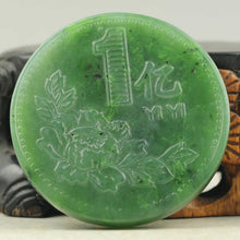 Load image into Gallery viewer, 10% OFF- Certified Natural Jadeite Emerald Jade Handcarved Qianbi Pendant《Grade A》0423