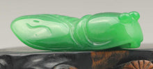 Load image into Gallery viewer, 10% OFF- Certified Natural Jadeite Emerald Jade Handcarved Cicada Pendant《Grade A》NO.C854