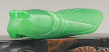 Load image into Gallery viewer, 10% OFF- Certified Natural Jadeite Emerald Jade Handcarved Cicada Pendant《Grade A》NO.C854