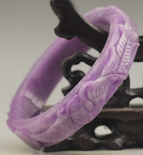 Load image into Gallery viewer, 10% OFF- 56/57/58 mm Certified Natural Jadeite Emerald A*Jade Handcarved Dragon Phenix Bangle NO.C885