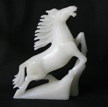 Load image into Gallery viewer, 9.05in/23cm H- Chinese Antique Genuine Natural White Jade Handcarved Sculpture  Horse Statue