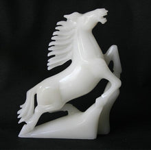 Load image into Gallery viewer, 9.05in/23cm H- Chinese Antique Genuine Natural White Jade Handcarved Sculpture  Horse Statue