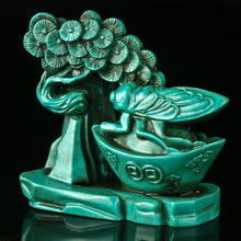 Load image into Gallery viewer, 3.54''L- Chinese Natural Antique Exquisite Turquoise Handcarved Sculpture Scenery Statue