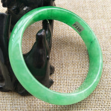 Load image into Gallery viewer, 10% OFF- 57/58/59 mm Certified Natural Jadeite Emerald A*Jade HandCarved Bangle P110
