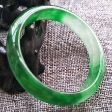 Load image into Gallery viewer, 10% OFF- 56/57/58mm Certified Natural Jadeite Emerald A*Jade HandCarved Bangle X561