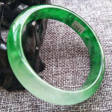 Load image into Gallery viewer, 10% OFF- 56/57/58mm Certified Natural Jadeite Emerald A*Jade HandCarved Bangle X561