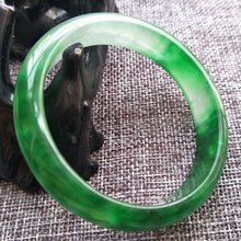 Load image into Gallery viewer, 10% OFF- 56/57/58mm Certified Natural Jadeite Emerald A*Jade HandCarved Bangle X561