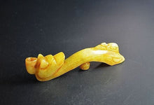 Load image into Gallery viewer, 10% OFF- Certified Natural Yellow Jadeite Emerald Jade HandCarved Dragon Pendant《Grade A》A99