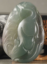 Load image into Gallery viewer, 10% OFF- Certified Natural Jadeite Emerald A*Jade HandCarved Rabbit Pendant NO.Z317