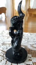 Load image into Gallery viewer, 5.25''H-Chinese Natural Antique Black Jade HandCarved Dragon Statue