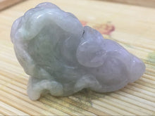 Load image into Gallery viewer, 10% OFF- Certified Natural Icy 3 Color Jadeite Emerald A*Jade HandCarved Lucky Cabbage Pendant A-0574