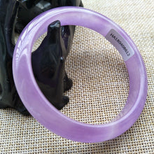 Load image into Gallery viewer, 10% OFF- 56/57/58 mm Certified Natural Jadeite Emerald A*Jade HandCarved Bangle 8612
