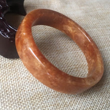Load image into Gallery viewer, 10% OFF- 55/56/57mm Certified Natural Red Jadeite Emerald A*Jade HandCarved Bangle B119