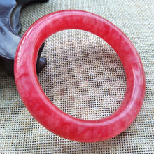 Load image into Gallery viewer, 10% OFF- 53/54/55mm Certified Natural Red Xiu Emerald A*Jade HandCarved Bangle Z921