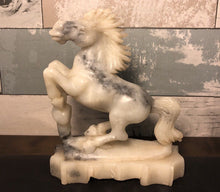 Load image into Gallery viewer, 5.75'' Height-Chinese Antique Genuine Natural White Jade HandCarved Horse Statue