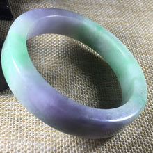Load image into Gallery viewer, 10% OFF- 57/58/59 mm Certified Natural 3 Color Jadeite Emerald A*Jade HandCarved Bangle C051