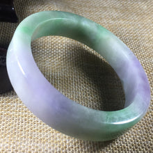 Load image into Gallery viewer, 10% OFF- 57/58/59 mm Certified Natural 3 Color Jadeite Emerald A*Jade HandCarved Bangle C051
