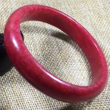 Load image into Gallery viewer, 10% OFF- 57/58/59 mm Certified Natural Red Emerald A*Jade HandCarved Bangle