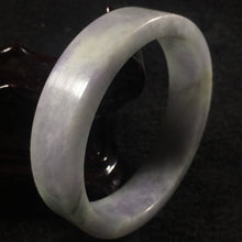 Load image into Gallery viewer, 10% OFF- 57/58/59 mm Certified Natural Lavender Jadeite Emerald A*Jade HandCarved Bangle A056