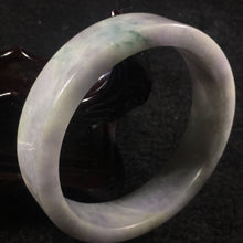 Load image into Gallery viewer, 10% OFF- 57/58/59 mm Certified Natural Lavender Jadeite Emerald A*Jade HandCarved Bangle A056