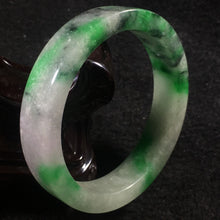 Load image into Gallery viewer, 10% OFF- 57/58/59 mm Certified Natural 3 Color Jadeite Emerald A*Jade HandCarved Bangle A058
