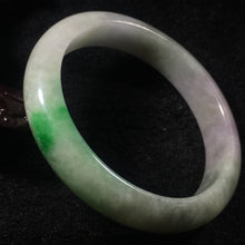 Load image into Gallery viewer, 10% OFF- 58/59/60 mm Certified Natural 3 Color Jadeite Emerald A*Jade HandCarved Bangle A065