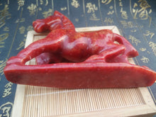Load image into Gallery viewer, 4''L-Chinese Antique Genuine Natural Red Jade HandCarved Lucky Horse Statue